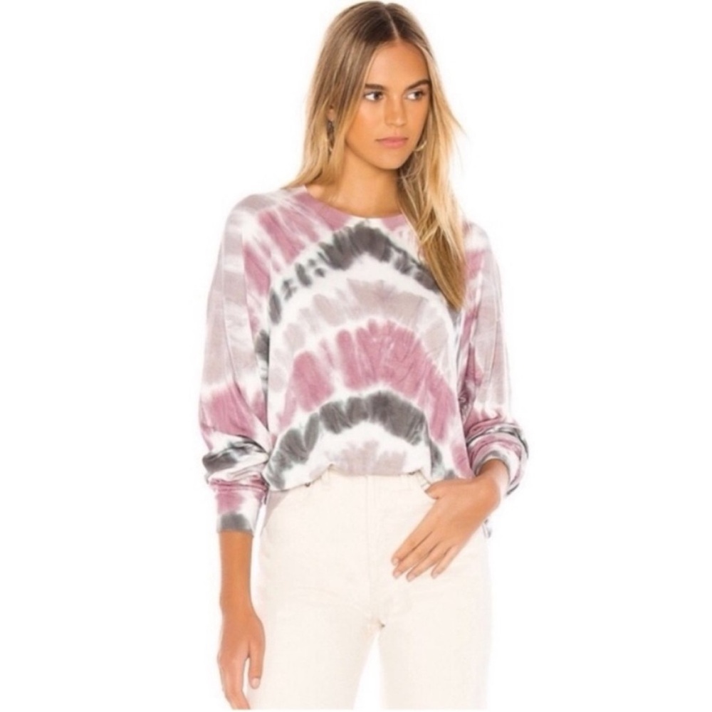 Young Fabulous & Broke Coraline Sweatshirt Pullover Sweater Tie Dye Womens Small